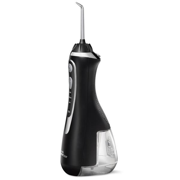Sideview - WP-562 Black Cordless Advanced Water Flosser, Handle, & Tip