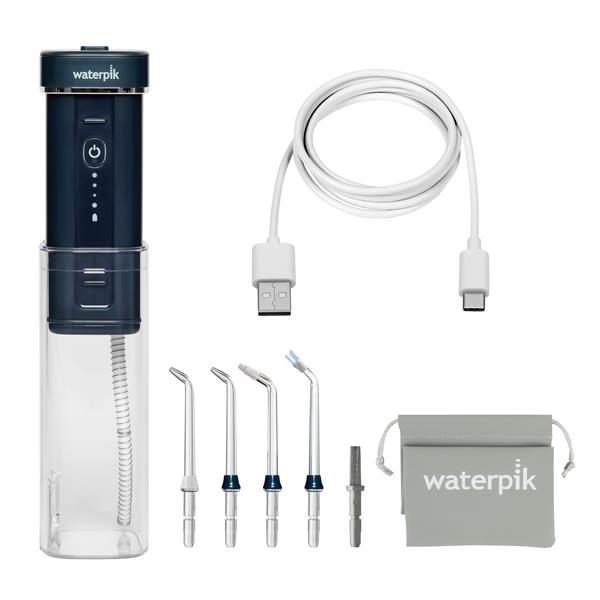 Water Flosser & Tip Accessories - WF-17 Blue Cordless Slide Professional Water Flosser